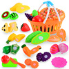 Family children's toy, realistic kitchen, fruit set for cutting, wholesale