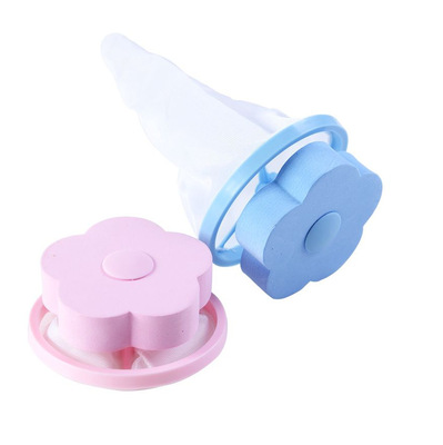 梅花型洗衣机除毛器过滤网袋洗衣袋滤毛器吸毛器除毛球去毛发球