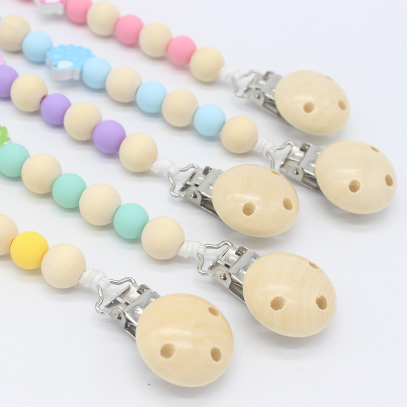 Suministros para bebés chupete cadena Amazon chupete clip popular bebé teether suministros auxiliares alimentación vajilla