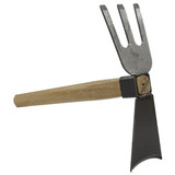 Двухрастуя мотыга короткая деревянная ручка углеродная сталь сельскохозяйственная сельскохозяйственная сельскохозяйственная сельскохозяйственная мотыга, сельское хозяйство мотыга, фермерские, сельскохозяйственные садовые инструменты