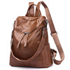 Polyurethane backpack, street bag strap for leisure, capacious wear-resistant travel bag outside climbing, school bag