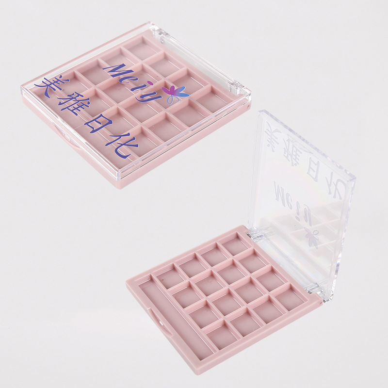 专业定制高档环保化妆品包装盒眼影盒 精致时尚透明塑料眼影盒