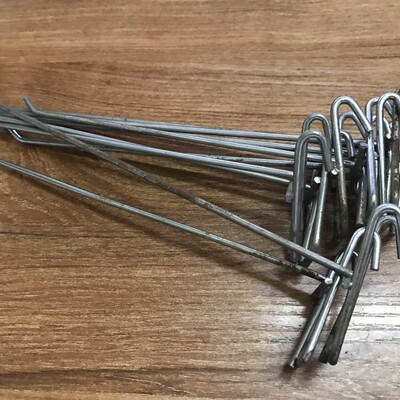 货架挂钩单双面网片网架网格货架挂钩货架钩网钩铁丝网板清货25CM