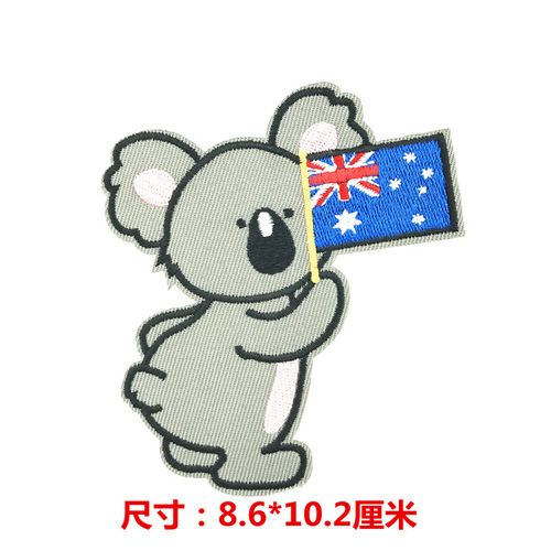 Alibaba Direct Factory Sale 2018 New High-Quality Computer Embroidered Badges with Multiple Cartoon Fabric Stickers