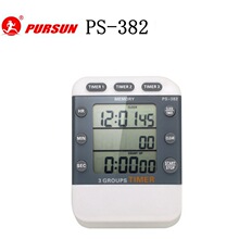 追日PS382定时器实验室计时器正倒提醒器多通道多组3组PURSUN网批