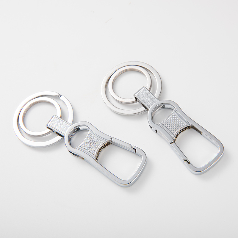 Men's double ring waist keychain, "Fu" character car keychain, car keychain, Xinmeida two-yuan department store supermarket detail image 16
