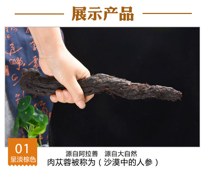 Rou Cong Rong Slices (Cistanche deserticola) — Soft Sweet Food-Herb from Inner Mongolia quality and texture
