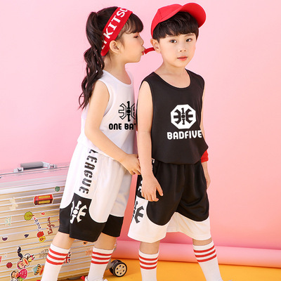 children Basketball clothes suit CUHK child costume pupil Jersey Training Camp match Jersey