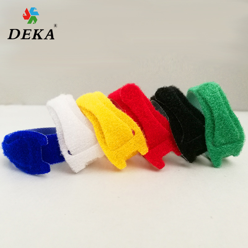 多功能彩色P型魔术贴扎扎线带理线带绑线带带电线扎带批发