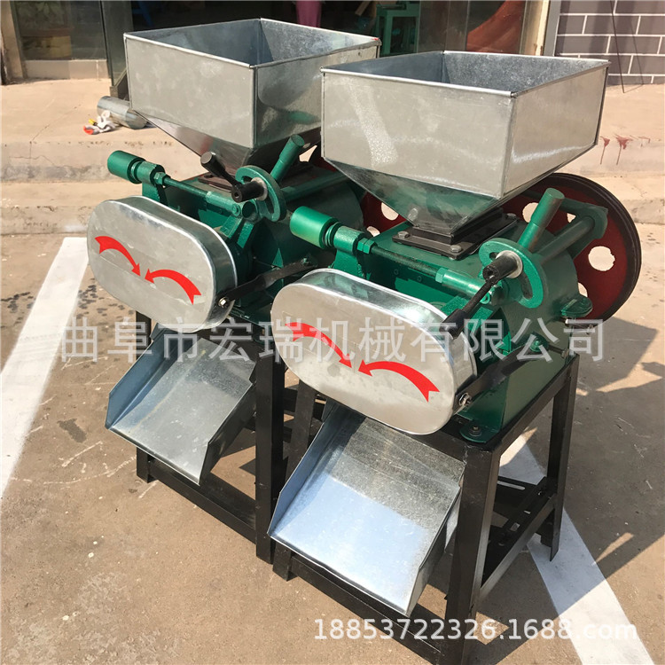 供应盐城小型黄豆小麦粮食挤扁机 酿酒玉米高粱粉碎机