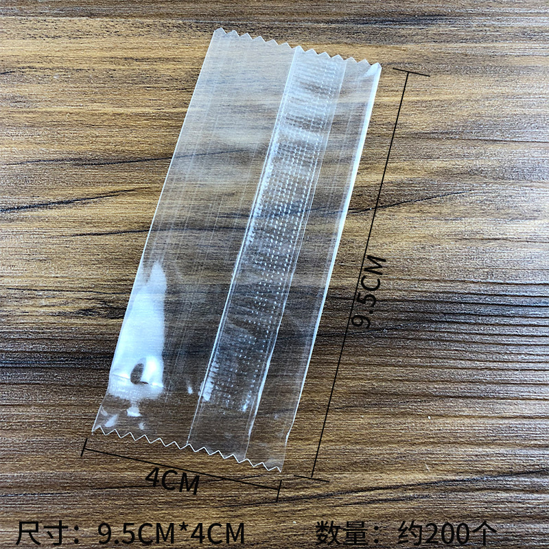 Engrosado hornear bolsa de embalaje de caramelo turrón hecho a mano bolsa de embalaje caramelo de papel bolsa de caramelo helado translúcido máquina sello bolsa