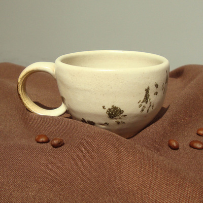 manual Pottery Milky Mug Cartoon Water cup manual manual Glaze Ceramic cup Artwork