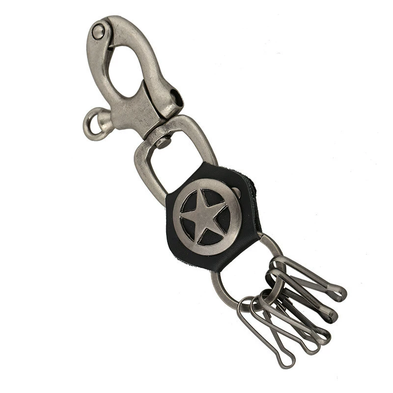 (Cross-border trading), high-end leather keychain, genuine leather
