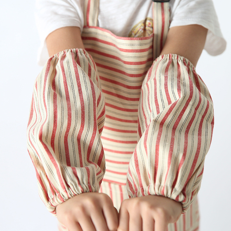 Delantal de los niños con mangas ropa chef traje lindo verano Delgado logotipo personalizado caligrafía creativa clase entrenamiento algodón y lino