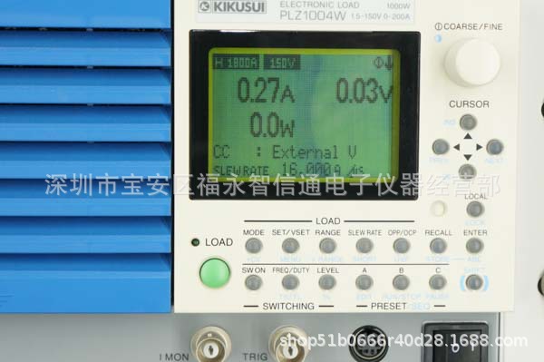 出售日本菊水PLZ1004W、 PLZ1004WH电子负载