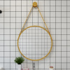 Nordic wall -mounted bathroom mirror modern minimalist makeup room round makeup mirror bedroom mirror bathroom bathroom bathroom