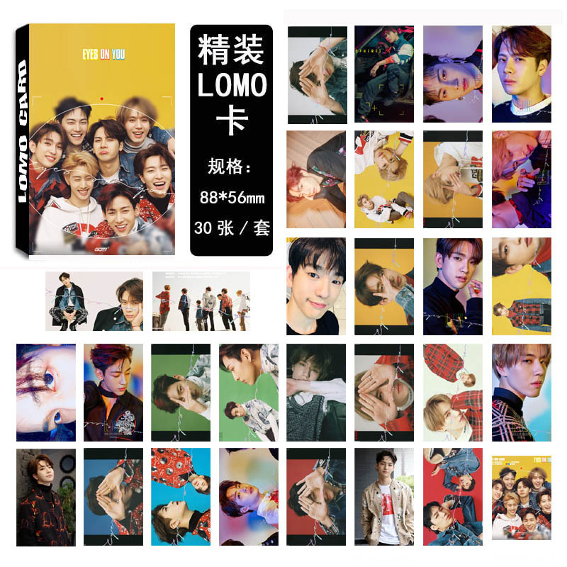 GOT7 高赛文 集体06款LOMO盒小卡片套装 一套30张 EYES ON YO