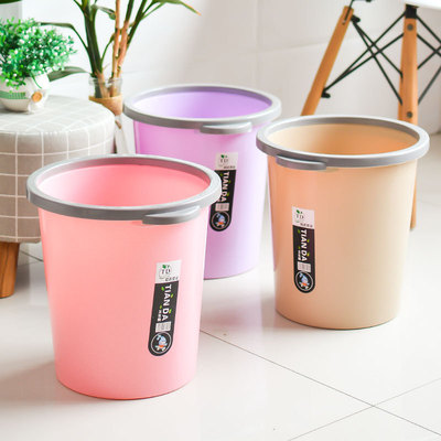Boutique upgrade household originality Trash a living room TOILET lidless Large Plastic garbage Storage bucket