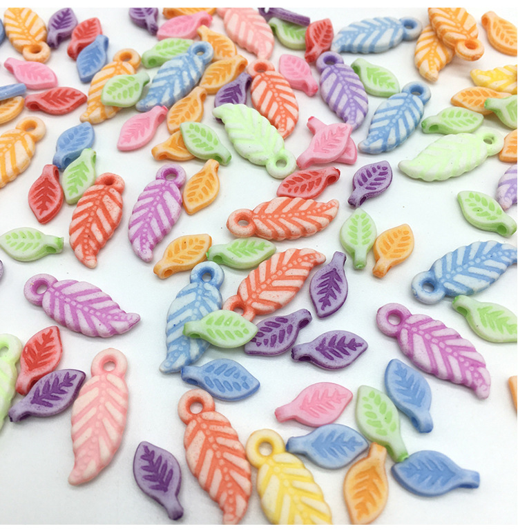 Ocean's multiple types of small fish, butterfly, crown, football beads, plastic children's educational beaded bracelet, necklace set, material detail image 10