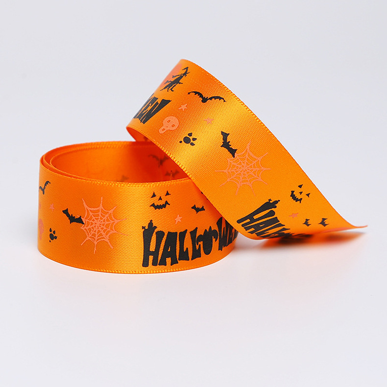 供应时尚新颖r热转印包装丝带 精美LOGO印刷缎带 可织带印刷logo