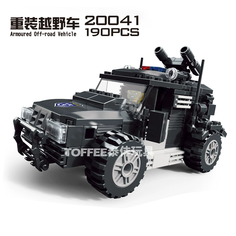 [杰星特警飞虎队系列儿童拼插益智积木男孩玩具20040-20047]