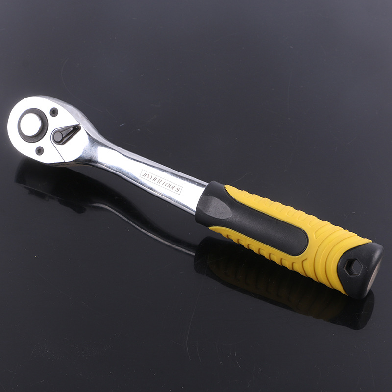 杰立曲杆快速脱落棘轮扳手防滑双向调节棘轮1/2曲杆棘轮扳手