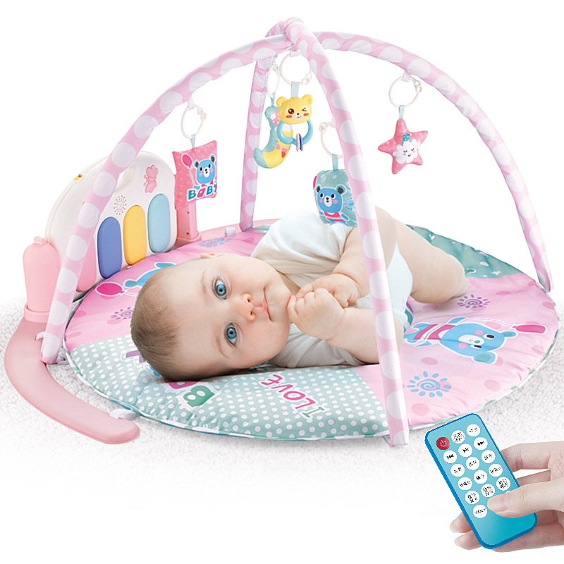 大号婴儿健身架脚踏琴 新生儿音乐玩具 婴幼儿脚踏钢琴儿童0-3岁|ms