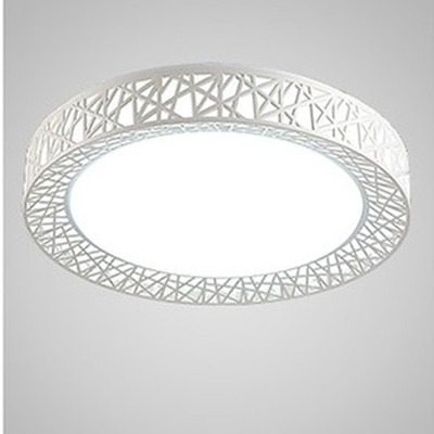 圆形鸟巢卧室灯led吸顶灯客厅灯现代简约创意儿童房间灯饰灯具