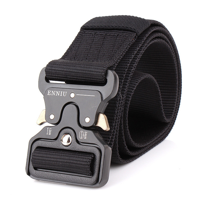3.8cm Aluminum Alloy Buckle Nylon Belt 4.3cm Multifunctional Outdoor Training Pants with Men's Cobra Tactical Belt