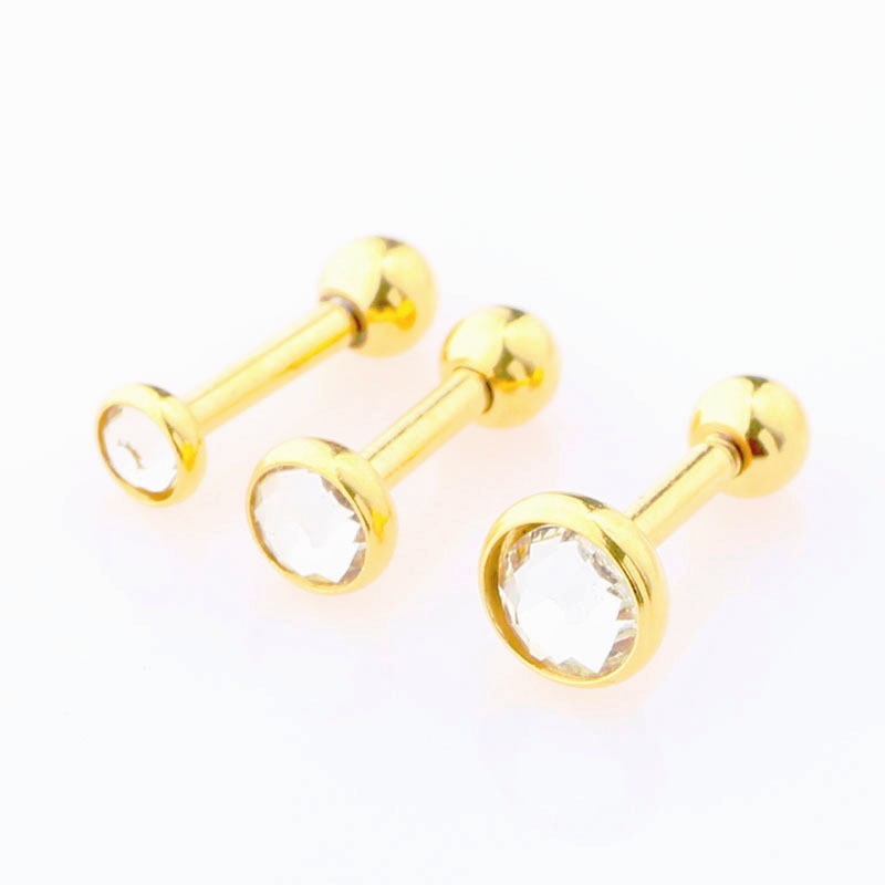 Pointed titanium steel lip stud product view