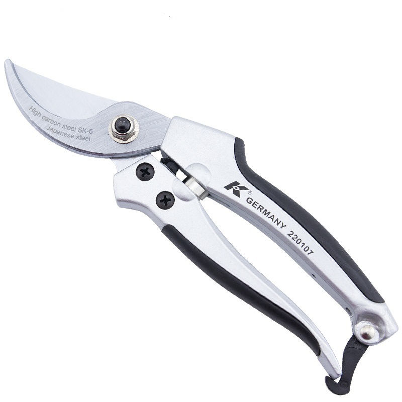 德国K牌 直刀型花剪弯刀园艺剪树枝剪插花用剪果树剪子 220107