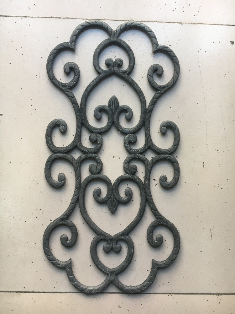 吉祥花大门栏杆门柱装饰专用铸铁材质　300*600型号2100