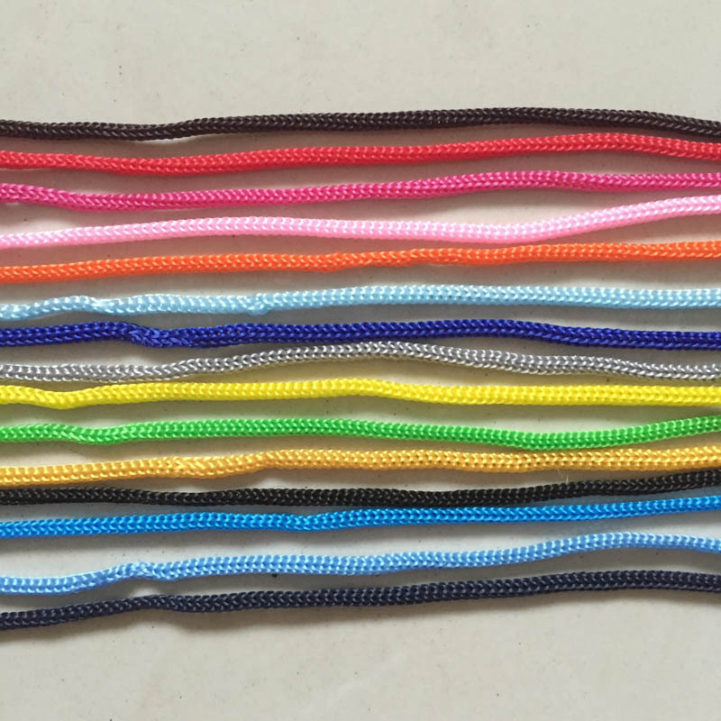 现货供应彩色3mm丙纶绳 钩针绳 PP尼龙绳 吊牌绳 束口袋绳子
