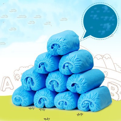 一次性鞋套批发 加厚环保家居塑料鞋套防滑鞋套100只装 一件代发