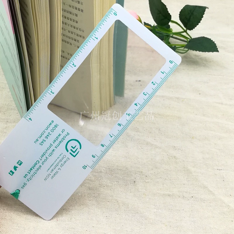 Фабрика прямой продажи рекламы подарочные закладки увеличительное стекло ПВХ закладки увеличительное стекло на заказ 3-кратное чтение увеличительное стекло