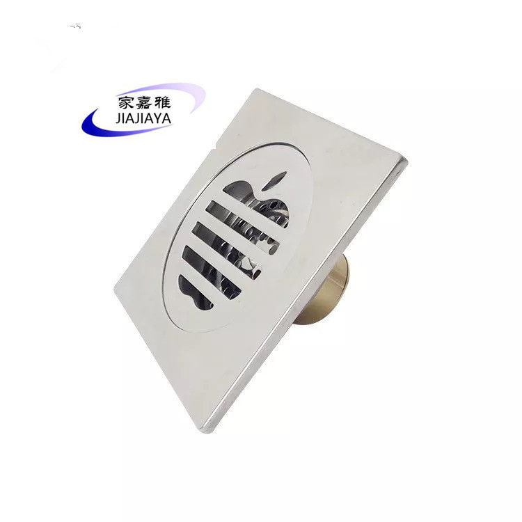 廠家直銷12*12 防臭銅自封地漏加厚 酒店衛生間家用防味防溢地漏