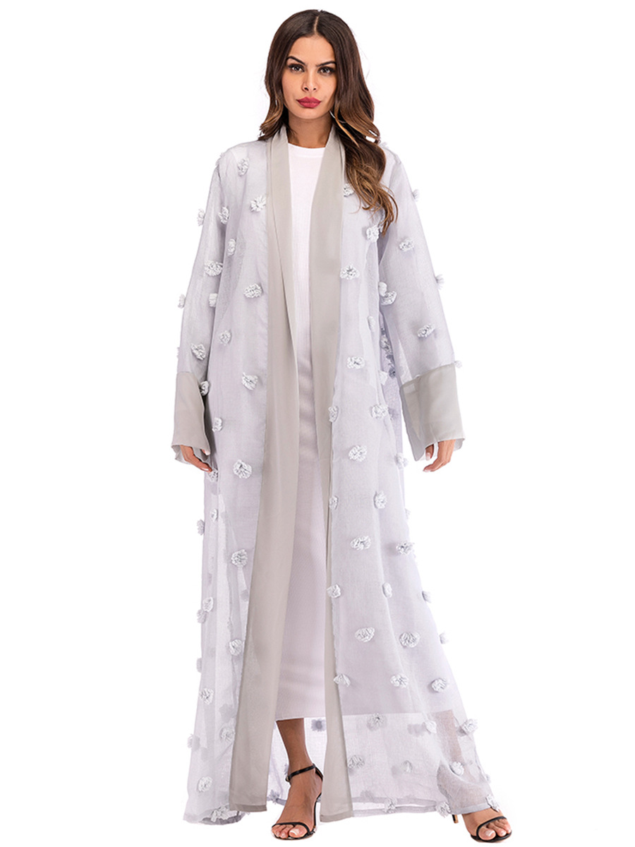 Title 26, Kadınlar için 3D Çiçek Örgü Gevşek Dantel Uzun ...