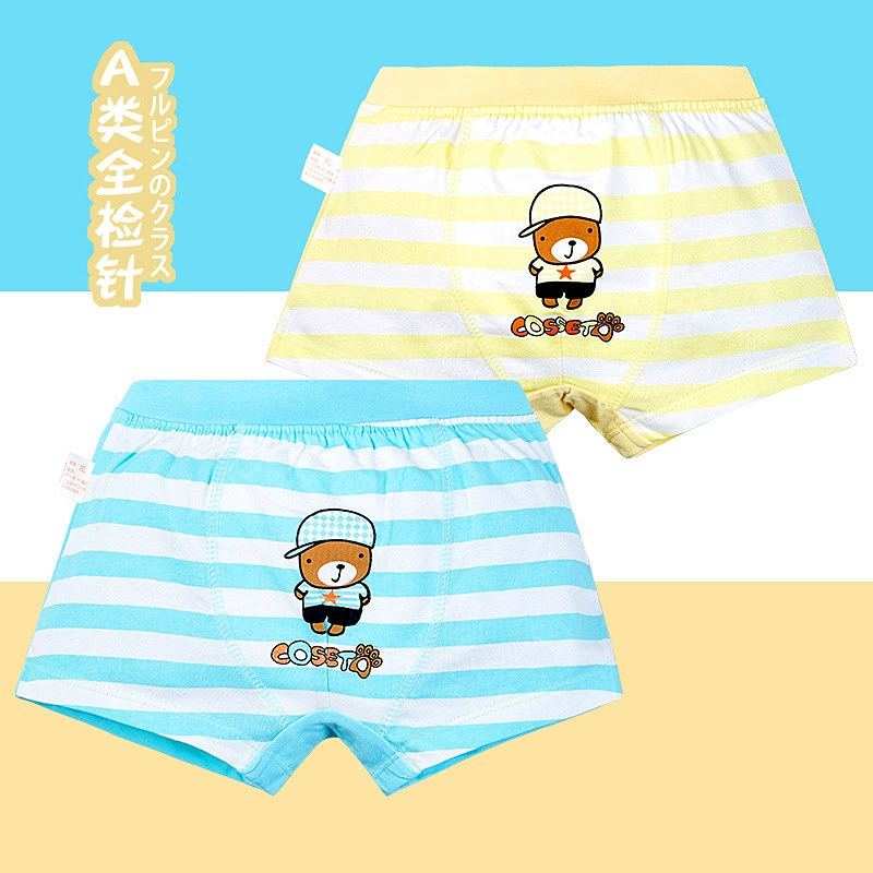 Нижнее белье боксера мальчиков мультфильма расчесало нижнее белье хлопка для мальчиков и девушек