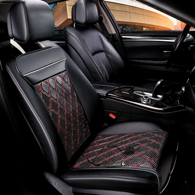 Car heating cushion car heating cushion car heating cushion one-piece delivery car supplies heating seat cushion (Multi-function pad) - black-and-red