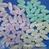 4*8mm transparent color scrub olive bead transparent scrub rice bead transparent olive matte pearl matte rice bead