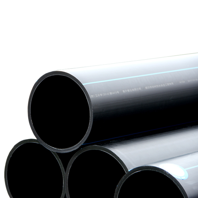 高密度聚乙烯排水排污管 批发HDPE排水排污管 牵引拖拉开挖实壁管