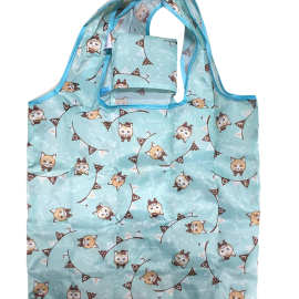 厂家定制折叠方包购物袋日本猫手提袋肩包防水环保袋背心袋促销