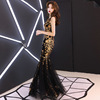 Black Fishtail Banquet Evening Dress
