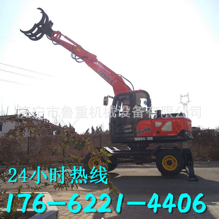  90抓木机 四轮驱动抓木机 甘蔗拾装机液压性能优越