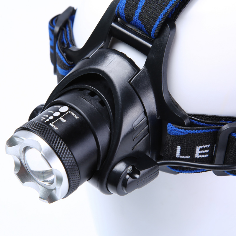 户外野营灯 钓鱼强光矿灯 夜行骑车防水马灯 T6超亮头灯强光头灯|ms