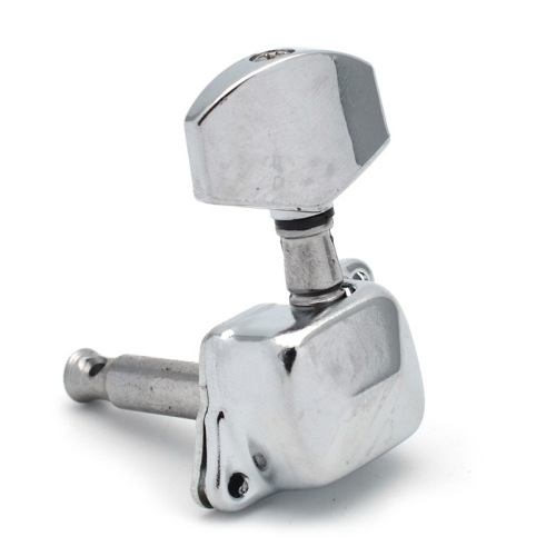 Guitar accessories, folk guitar tuners, semi-closed acoustic guitar tuners, twisted string alignment knob, tuner silver