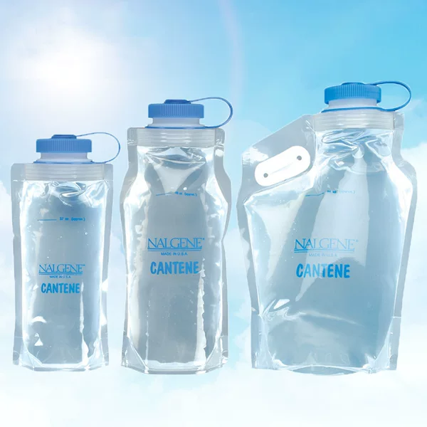 U.S. Nalgene Legene imported outdoor sports wide mouth elastic foldable water bag 1.5L