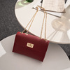 Trend bag strap one shoulder, lock, chain, shoulder bag, small bag, Korean style, simple and elegant design, wholesale