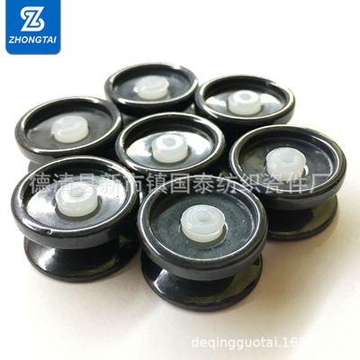 德清国泰 尼龙芯导丝轮 黑钛陶瓷导丝轮 陶瓷导丝器 化纤机可定制|ru