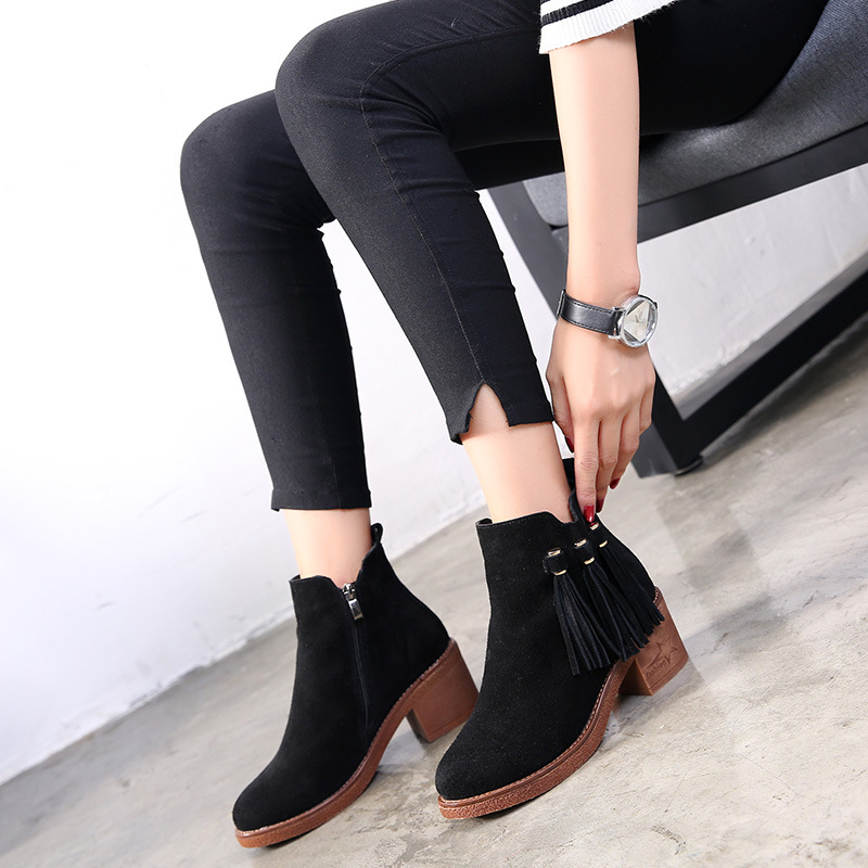 Bottes femme en En cuir - Ref 3355172 Image 5